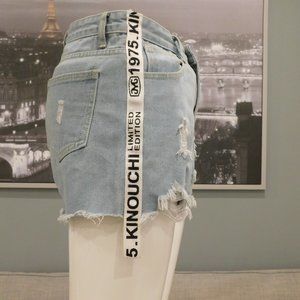 SHEIN Limited Edition 1975 DISTRESSED SHORTS